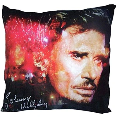 Image de Johnny Hallyday Coussin Feux d&#039;artifice