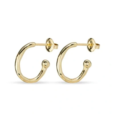 Image de UNOde50 Boucles d’oreilles plaquées or 18 carats en forme d’anneaux