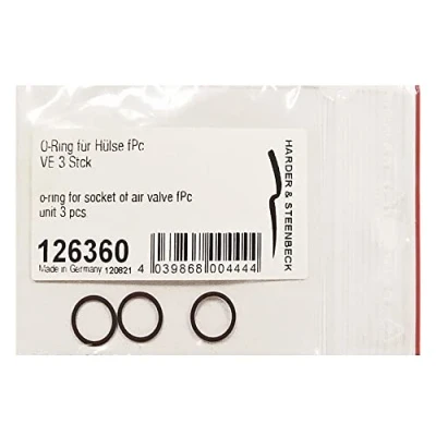 Image de Harder &amp; Steenbeck 126360 O ring for socket of air valve fPc (3pcs) EVOLUTION + INFINITY