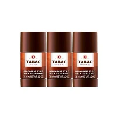 Image de Tabac® Original Pack avantageux déodorant en stick depuis 1959 Doux pour la peau Avec le parfum de l&#039;original Protection 24 heures 3 x 75 ml
