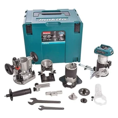 Image de Affleureuse sans fil 18V LXT (Machine seule) avec accessoires en MAKPAC MAKITA DRT50ZJX3