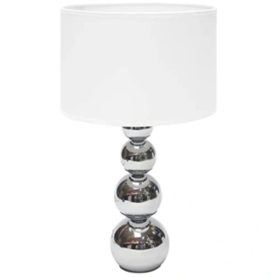 Image de SMARTWARES Lampe de table abat jour Blanc, fonction gradation tactile