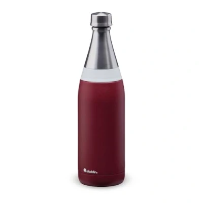 Image de Aladdin Fresco Thermavac Gourde Isotherme 0.6L Burgundy Red Étanche Garde Froid Plus de 10 h Thermos Sans BPA Va au Lave Vaisselle Bouteille à Finition Durable