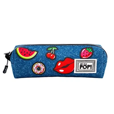 Image de Oh My Pop! Patches Trousse Carré HS, Bleu Foncé