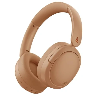Image de Edifier V80 Casque Hybride antibruit Actif, véritable Bluetooth Supra auriculaire sans Fil avec 45 Heures de Lecture Audio Haute résolution, Charge Rapide, Connexion multipoint Marron