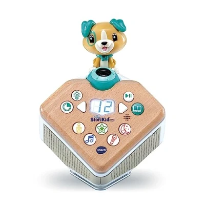 Image de VTech StoriKid MAX, Conteur d&#039;Histoires Interactif Deluxe, Boîte à Histoires et Chansons, Projection Lumineuse Animée, Veilleuse, Cadeau Enfant de 3 Ans 8 Contenu en Français Anglais