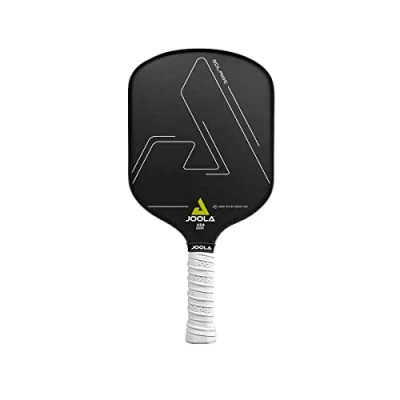 Image de Raquette de Pickleball Professionnelle JOOLA Solaire avec Surface en Carbone pour Friction, Noyau Polypropylène Réactif à Structure Nid d&#039;abeille, 14 mm