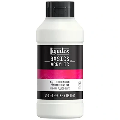 Image de Liquitex Additif Acrylique Basics Médium Fluide Mat Bouteille 250ml