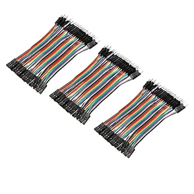 Image de Aihasd 120 PCS 10cm Mâle à Femelle Dupont fil Cavalier Câble pour Arduino Breadboard