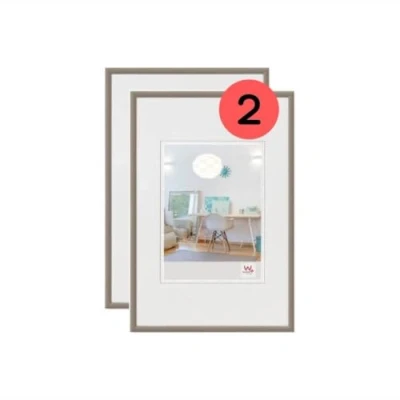 Image de Walther Design cadre photo acier 20 x 30 cm double pack, en plastique New Lifestyle KV030DD