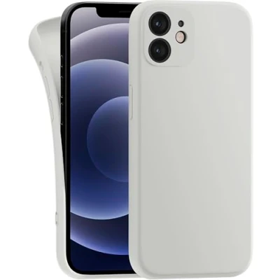Image de MyGadget Coque Compatible avec Apple iPhone 12 Mini Case TPU Souple &amp; Soft Cover Protection Extra Fine Légère Étui Coloré Anti Choc et Rayures Crème