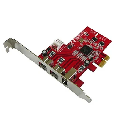 Image de KALEA INFORMATIQUE Carte contrôleur PCIe Firewire 400 Ieee1394a et 800 ieee3194b avec Chipset TI XIO2213 2 + 1 Ports, Gamme Professionnelle