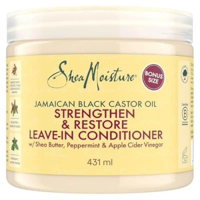 Image de Sheamoisture SHEA Moisture Jamaican Black Castor OIL Leavein Conditioner Aprèsshampoing, Taille: 431 ml,