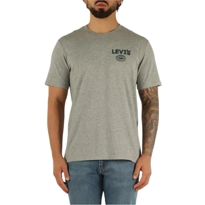 Image de Levi&#039;s Graphic Crewneck TEE Tshirt imprimé, Homme, Taille: Small, Navy