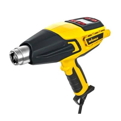 Image de WAGNER Pistolet à air chaud FURNO 500 Max. 600C, 2000 W, Débit D&#039;air 800 L/min, Poignée Ergonomique Incl. Buse De Centrage, Projection &amp; Affichage LED