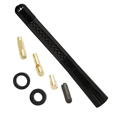 Image de Carkio Mazdaspeed Antenne Courte en Fibre de Carbone Style Sport Compatible with Mazda 2 3 5 6 MX Miata CX Tous Les modèles