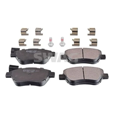 Image de SWAG 70 91 6876 Jeu de plaquettes frein Essieu avant contact signal d&#039;usure inclus avec monture FIAT: 500 3 portes, Grande Punto 3/5 portes