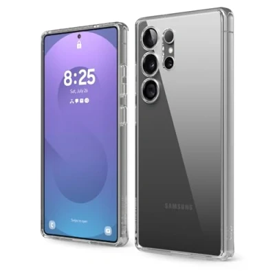 Image de elago Coque Hybride Compatible avec Samsung Galaxy S25 Ultra 6,8 Pouces Étui Protectrice Technologie PC/TPU, Découpes Précises pour Caméra, Design Élégant et Léger, Antichoc (Clair)