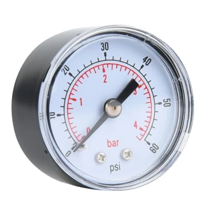 Image de Manomètre axial TS Y40Z8 Y40 1/8 BSPT adapté à la pression d&#039;air d&#039;huile d&#039;eau (0 60psi, 0 4bar)