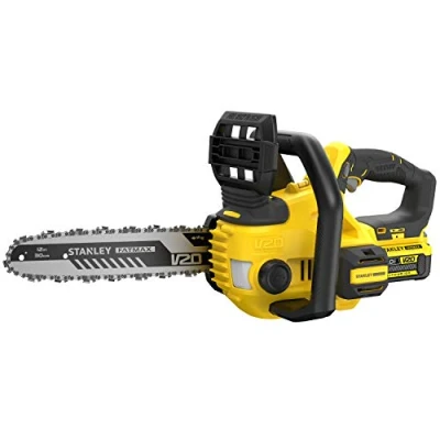 Image de STANLEY FATMAX Tronçonneuse à batterie Lithium, longueur barre et capacité de coupe 30 cm, double poignée 18 V 2.0 Ah, SFMCCS630M1 QW