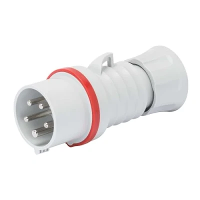Image de Gewiss Gw60009h basse tension à vis prise droite de câblage, haute performance, IP44/IP54, 6 Référence, 3P + N E Pole, 380 V 415 V, 16 A, 50 Hz/60 Hz, Rouge
