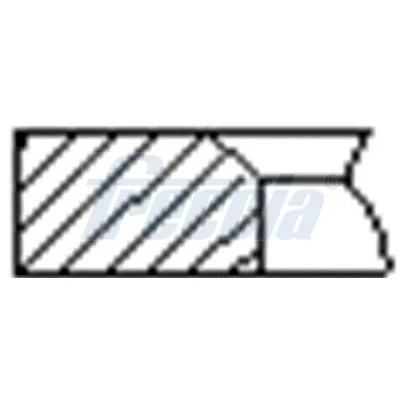 Image de FRECCIA FR10 381350 Jeu De Segments Pistons 76,5 50 RENAULT: CLIO 2, Kangoo I, I Express, DACIA: Duster SUV, Logan Berline, MCV