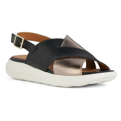 Image de Geox Fille D Spherica Ec5 C, Cuir Noir, 40 EU