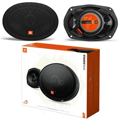 Image de 2 Haut parleurs coaxiaux 3 Voies JBL STAGE2 9634 6 x 9 15,00 23,00 cm 150 230 mm 140 Watt rms 840 Max 4 ohm 92 DB, Paire