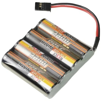 Image de Reely Batterie réceptrice (NiMh) 4.8 V 2300 mAh Nombre de cellules: 4 LR6 (AA) Side by fiche Futaba Femelle