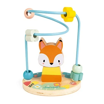 Image de Janod renard à empiler avec looping des perles