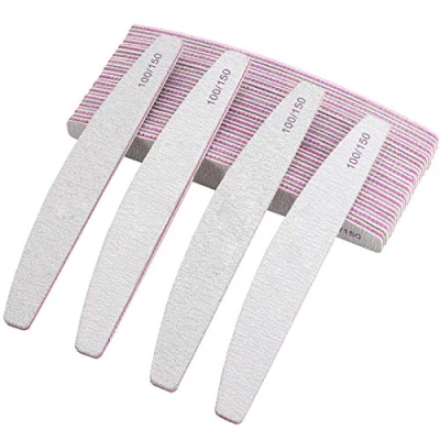 Image de 18 Limes à ongles émeri double face 100/150 pour un usage domestique et professionnel