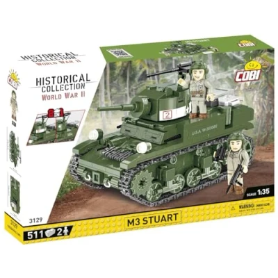 Image de JEU DE CONSTRUCTION COBI 3129 M3 STUART VERT