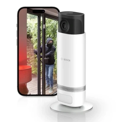 Image de Bosch caméra intérieure Eyes Smart Home II, de Surveillance Wi FI pour l’intérieur, Compatible avec Amazon Alexa