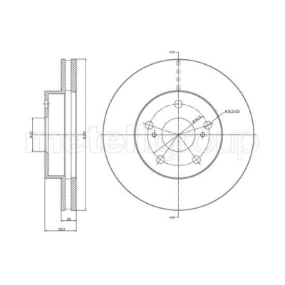 Image de Disque de frein METELLI 23 1567C