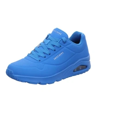 Image de Skechers Homme Uno Stand on Air Baskets, Blaues Durabuck Mesh Dark, 47.5 EU