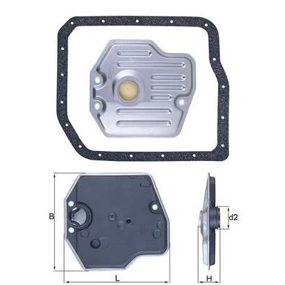 Image de MAHLE ORIGINAL HX 245D Filtre Boite Automatique avec joint d&#039;étanchéite TOYOTA: Corolla IX 3/5 portes, RAV4 III SUV, II LEXUS: RX