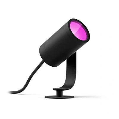 Image de Philips Hue White &amp; Color Ambiance LILY, extension 1 Spot 8W Anthracite, fonctionne avec Alexa, Google Assistant et Apple Homekit