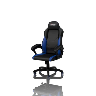 Image de Nitro Concepts C100 Siège de jeu sur PC rembourré Noir, Bleu Neuf