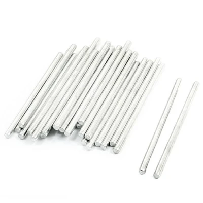Image de sourcing map 30pcs Tige acier 40 mm x 2 essieux ronds en inoxydable pour modèle RC