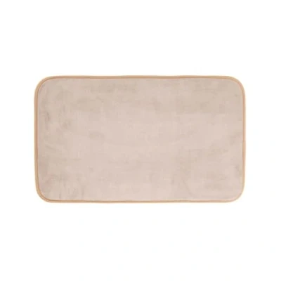 Image de douceur d&#039;intérieur, Tapis de Bain (45 x 75 cm) Vitamine Taupe, Microfibre