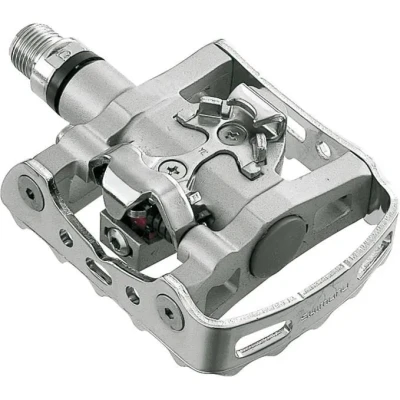 Image de Pédales VTT automatique polyvalente avec cales Shimano M324 face auto SPD standard