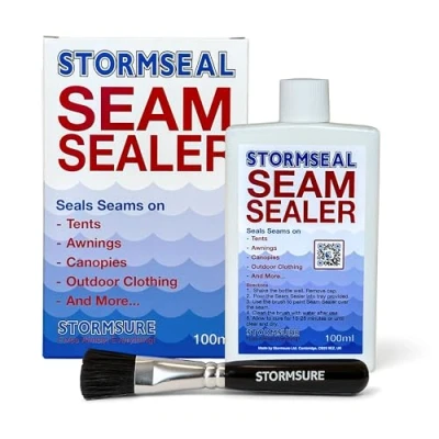 Image de Stormseal Seam Sealer 100ml Waterproof Seams on Tents and Pin Hole Leaks Fabrics with Easy Application