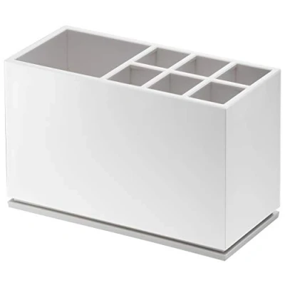 Image de Yamazaki 7843 Mist Support de Brosse à Dents, Blanc, Résine ABS/Élastomère, Minimaliste, 11 x 5 7 c m