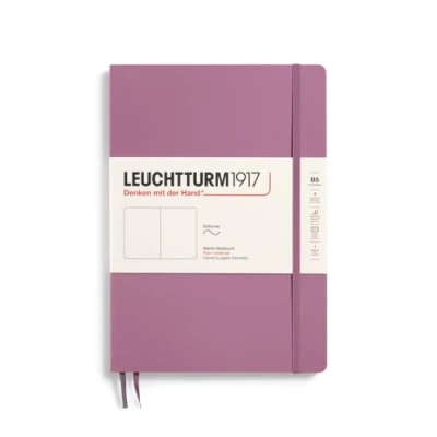 Image de LEUCHTTURM1917 372363 Carnet Composition B5, Couverture souple, 123 pages numérotées, Dusty Rose, blanc