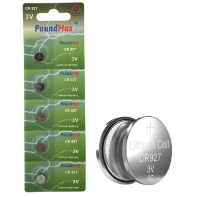 Image de PoundMax Lot de 5 Piles Bouton au Lithium CR927 3 V