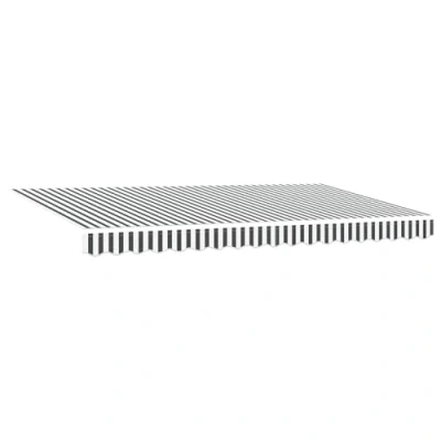 Image de vidaXL Tissu de Remplacement pour auvent Cadre 4x2 m en Anthracite et Blanc