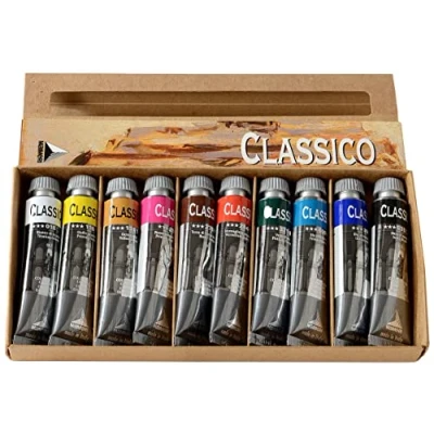 Image de MAIMERI Classico Boîte en carton 10 tubes 20ml de couleurs à l&#039;huile super fines