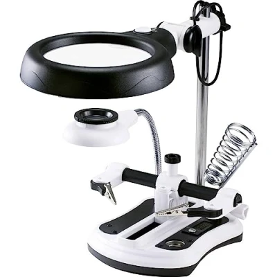 Image de Lampe loupe LED TOOLCRAFT TO 7427316 Grossissement: 2.5 x, 5 6 10 x