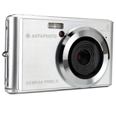 Image de AGFA Photo Realishot DC5500 Appareil Numérique Compact, 24 MP, 2.4&#039;&#039; LCD, Zoom Digital 8X, Batterie Lithium Silver