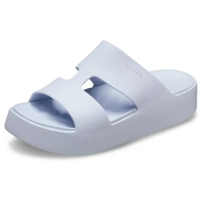 Image de Crocs Getaway Platform Hstrap Mules à talons, Femme, Taille: 39.5, Dreamscape Matière synthétique